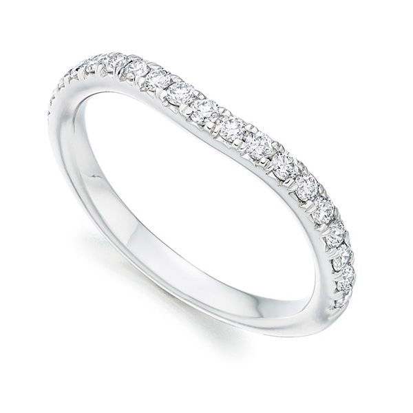 Double Halo 1.00ct Round Lab-Grown Diamond Ring in Platinum with Eternty Band