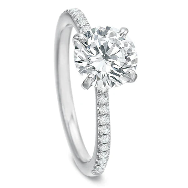 2.00ct Lab-Grown Round Brilliant Diamond Ring in Platinum