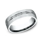 6mm Matte Finish Wedding Band with Center Line – Classic & Modern Design