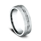 6mm Matte Finish Wedding Band with Center Line – Classic & Modern Design