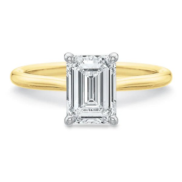 2.50ct Emerald-Cut Solitaire Lab-Grown Diamond Ring