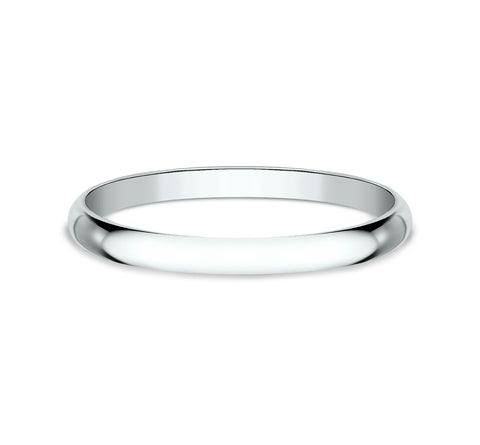 2mm Court Platinum Wedding Band