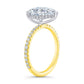 3.00ct D VS1 Pear-Cut Lab-Grown Diamond Bridal Set in 18kt Yellow Gold