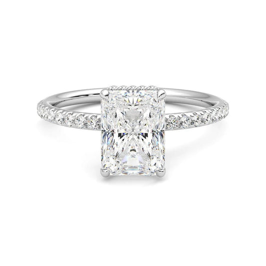 Radiant Cut Lab Diamond Ring – 1.50ct D VS1 in Platinum