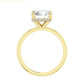 1.50ct Lab-Grown Oval Diamond Ring with Hidden Halo – 18kt Yellow Gold