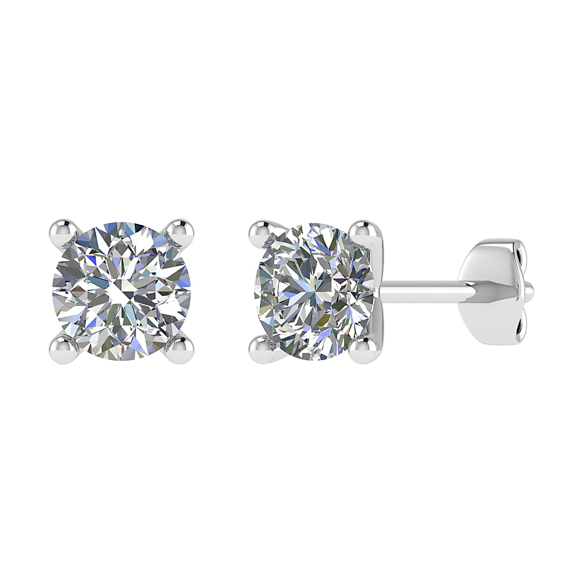 1.00ct Lab-Grown Diamond Stud Earrings in 9kt Gold