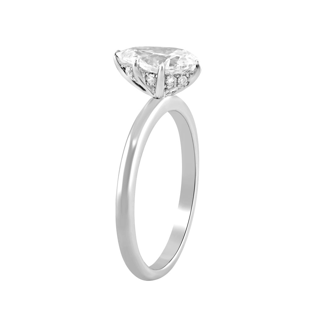 2.00ct Pear-Cut Lab-Grown Diamond Ring in platinum