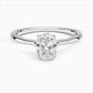 4.00ct Lab-Grown Oval Cut Solitaire Diamond Ring