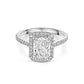 4.00ct Lab-Grown Radiant Cut Halo Diamond Ring