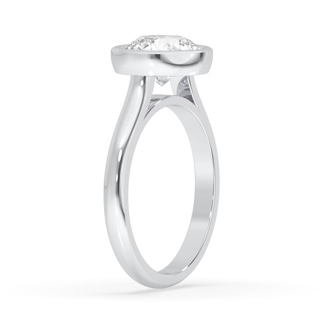 2.00ct Lab-Grown Round Diamond  Bezel Set Ring