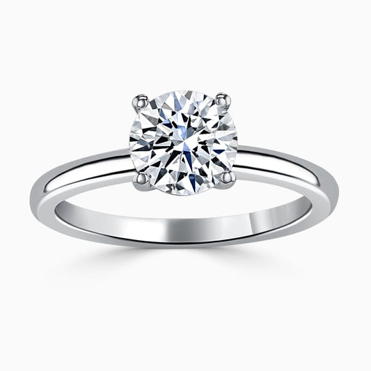 3.00ct Round Brilliant Labgrown Solitaire Diamond Ring in Platinum