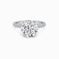 2.50ct Lab-Grown Round Brilliant Cut Engagement Ring in Platinum with Pavé 3D Sides