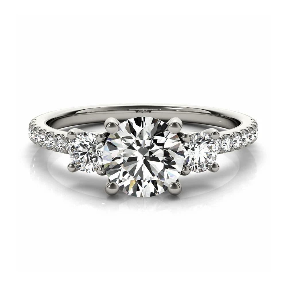 1.20ct Trilogy Lab-Grown Round Brilliant Diamond Ring in Platinum