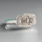 Certified 0.45ct Natural Diamond Cluster ring in 9kt Gold
