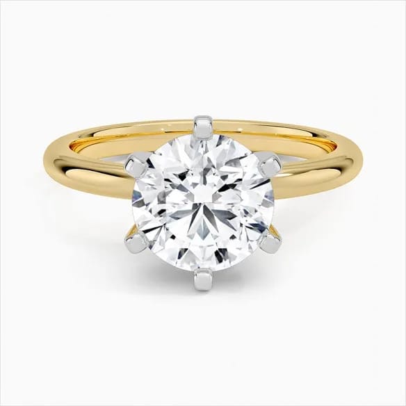 2.50ct D VS1 Round Brilliant Cut Lab-Grown Diamond Ring – Platinum Setting