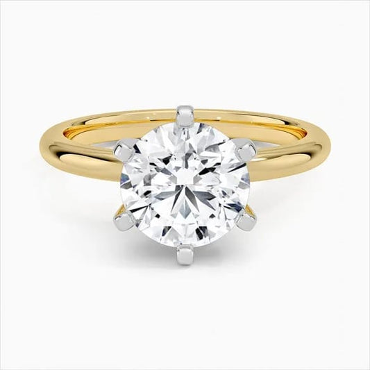 2.50ct D VS1 Round Brilliant Cut Lab-Grown Diamond Ring – Platinum Setting