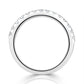 0.40ct Lab-Grown Round Brilliant Diamond Half Eternity Ring - 2.2mm