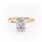 Certified 2.00ct Lab-Grown Oval Cut Diamond Ring in 18kt Yellow Gold