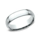 6mm Court Platinum Wedding Band with Milgrain Edges