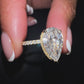 3.00ct D VS1 Pear-Cut Lab-Grown Diamond Bridal Set in 18kt Yellow Gold