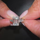 3 ct Emerald-Cut D‑VS1 Lab‑Grown Diamond Three‑Stone Engagement Ring – 950 Platinum