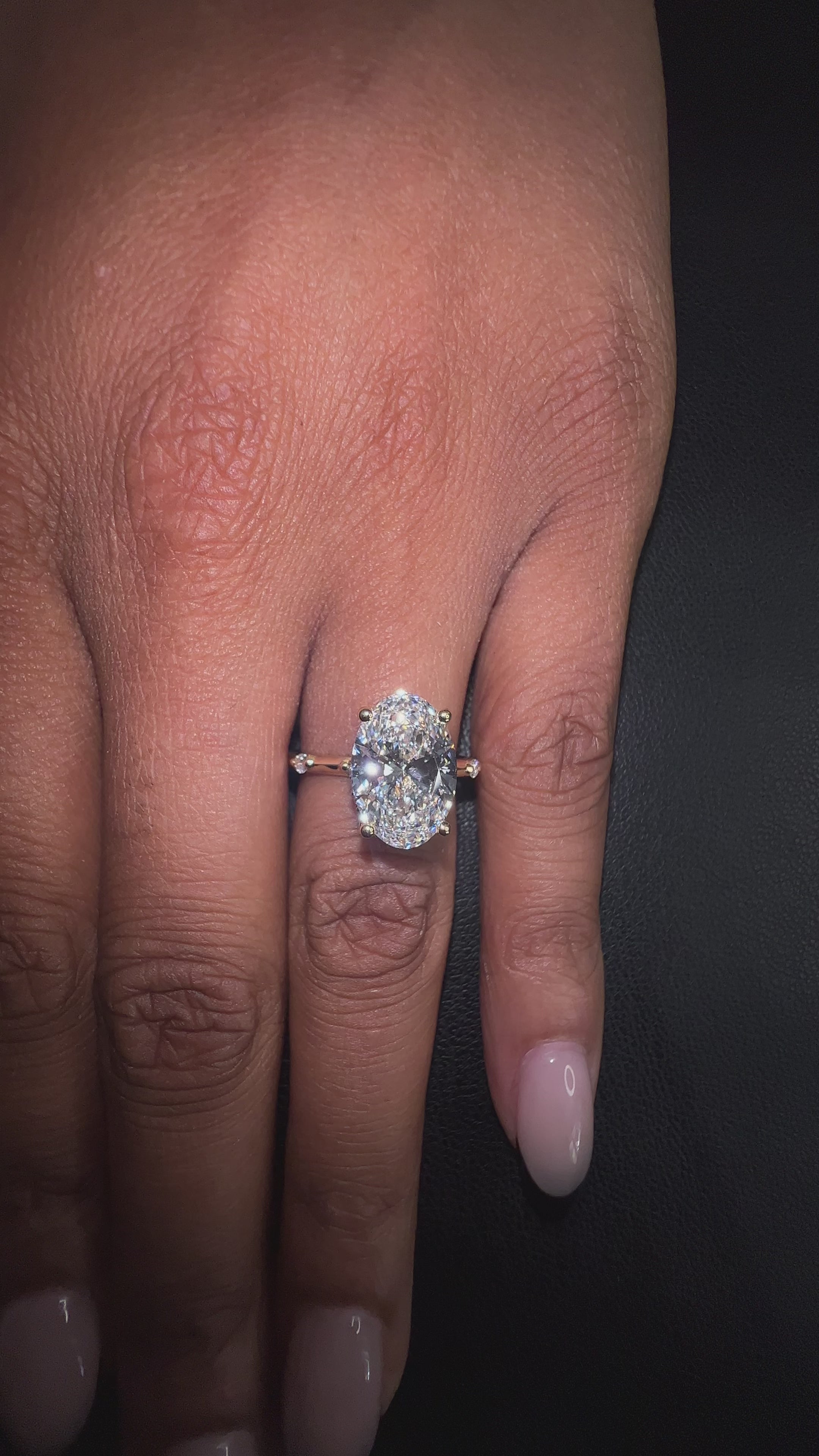 3ct Labgrown Oval Cut Diamond Ring