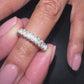 1.50ct Lab-Grown Emerald Cut Diamond Half Eternity Ring in Platinum
