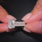 3.00 ct D‑VVS2 Cushion‑Cut Lab‑Grown Diamond Ring