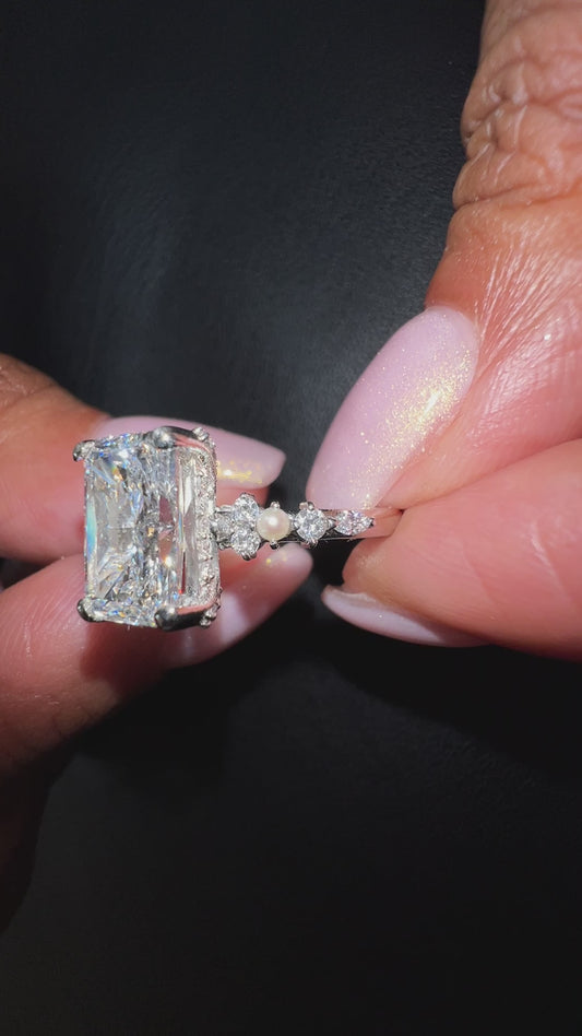 Radiant Cut Lab-Grown Diamond Engagement Ring