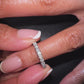 0.40ct Lab-Grown Round Brilliant Diamond Half Eternity Ring - 2.2mm