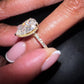 3.00ct D VS1 Pear-Cut Lab-Grown Diamond Bridal Set in 18kt Yellow Gold