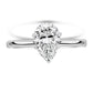 2.00ct Pear-Cut Lab-Grown Diamond Ring in platinum
