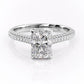 Certified by IGI 1.00ct Radiant cut Labgrown diamond Engagement ring