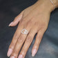 Certified Interlocking Diamond circle Ring 0.36ct F/SI1