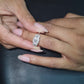 Certified 0.45ct Natural Diamond Cluster ring in 9kt Gold